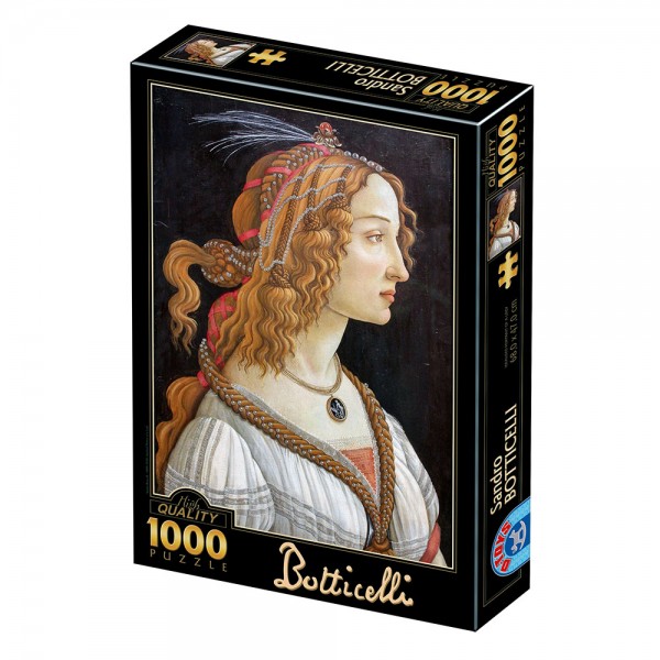 Idealny portret kobiety, Sandro Botticelli (1000el.) - Sklep Art Puzzle